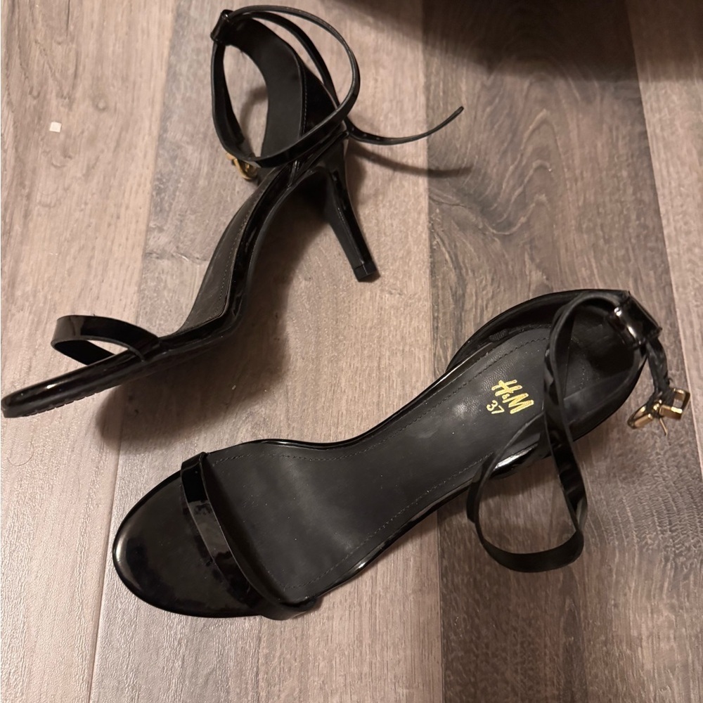 H&M Black Strappy Heels